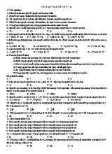 Bài tập Hóa học 10 - Chương Nguyên tư - Lê Thành Quốc
